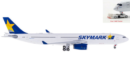 1:400 Phoenix PH11299 Skymark Airlines Airbus A330-300 JA330D +Free Tractor