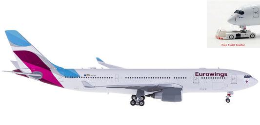 1:400 Phoenix PH11200 Eurowings Airbus A330-200 D-AXGA+Free Tractor