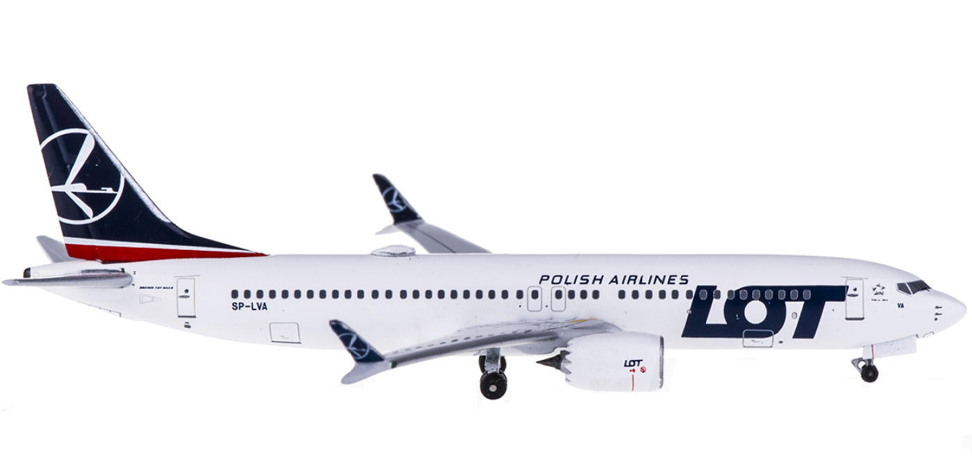 (Rare)1:400 AeroClassics AC419305 LOT Boeing 737 MAX 8 SP-LVA+Free Tractor