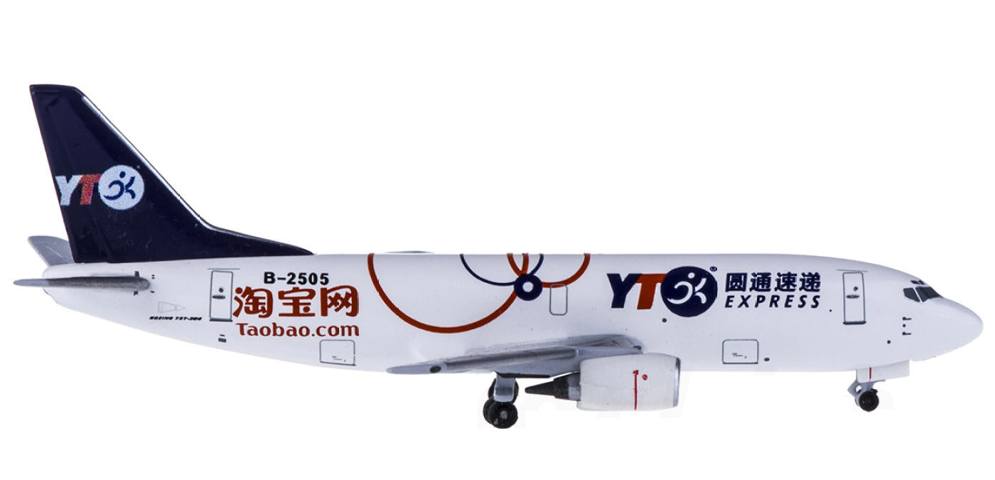 (Rare)1:400 AeroClassics AC4B2505 YTO Express CargoxTaobao Boeing 737-300 B-2505+Free Tractor