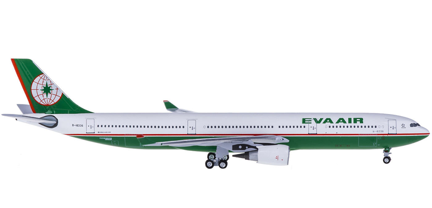 (Rare)1:400 AeroClassics AC4B16336 EVA Air Airbus A330-300 B-16336+Free Tractor