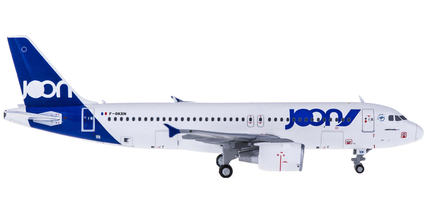 (Rare)1:400 Geminijets GJJON1764 JOON Airbus A320-200 F-GKXN+Free Tractor