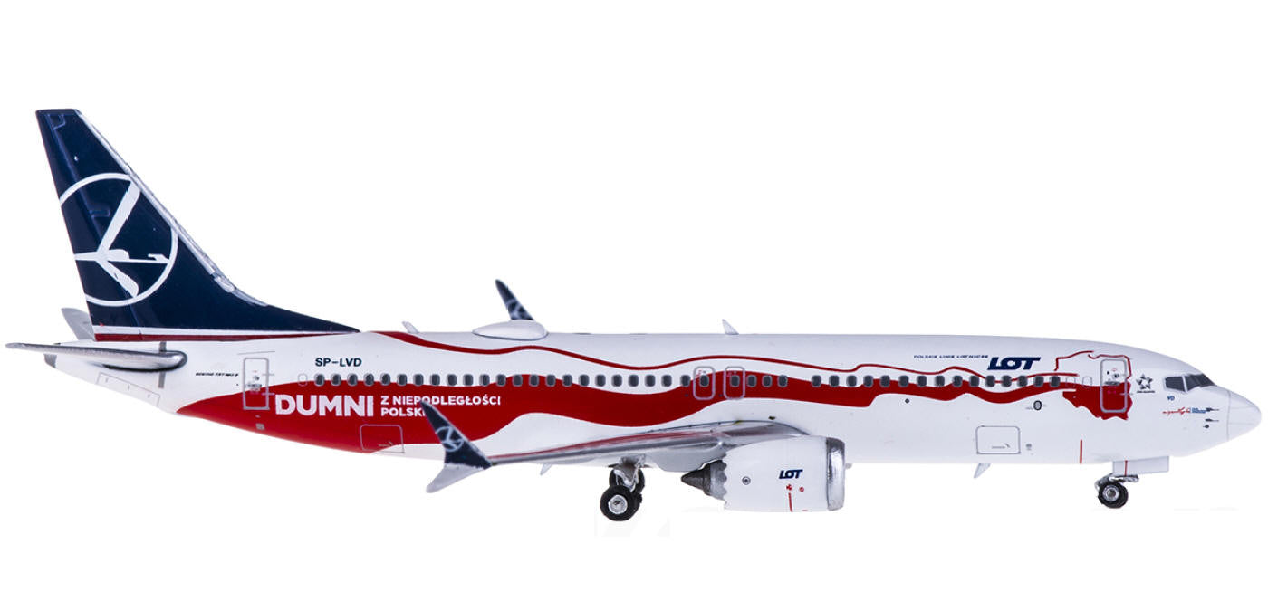 1:400 Phoenix PH11487 LOT Boeing 737 MAX 8 SP-LVD+Free Tractor