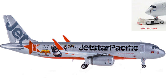 (Rare)1:400 Phoenix PH04108 Jetstar Airbus A320 VN-A561+Free Tractor