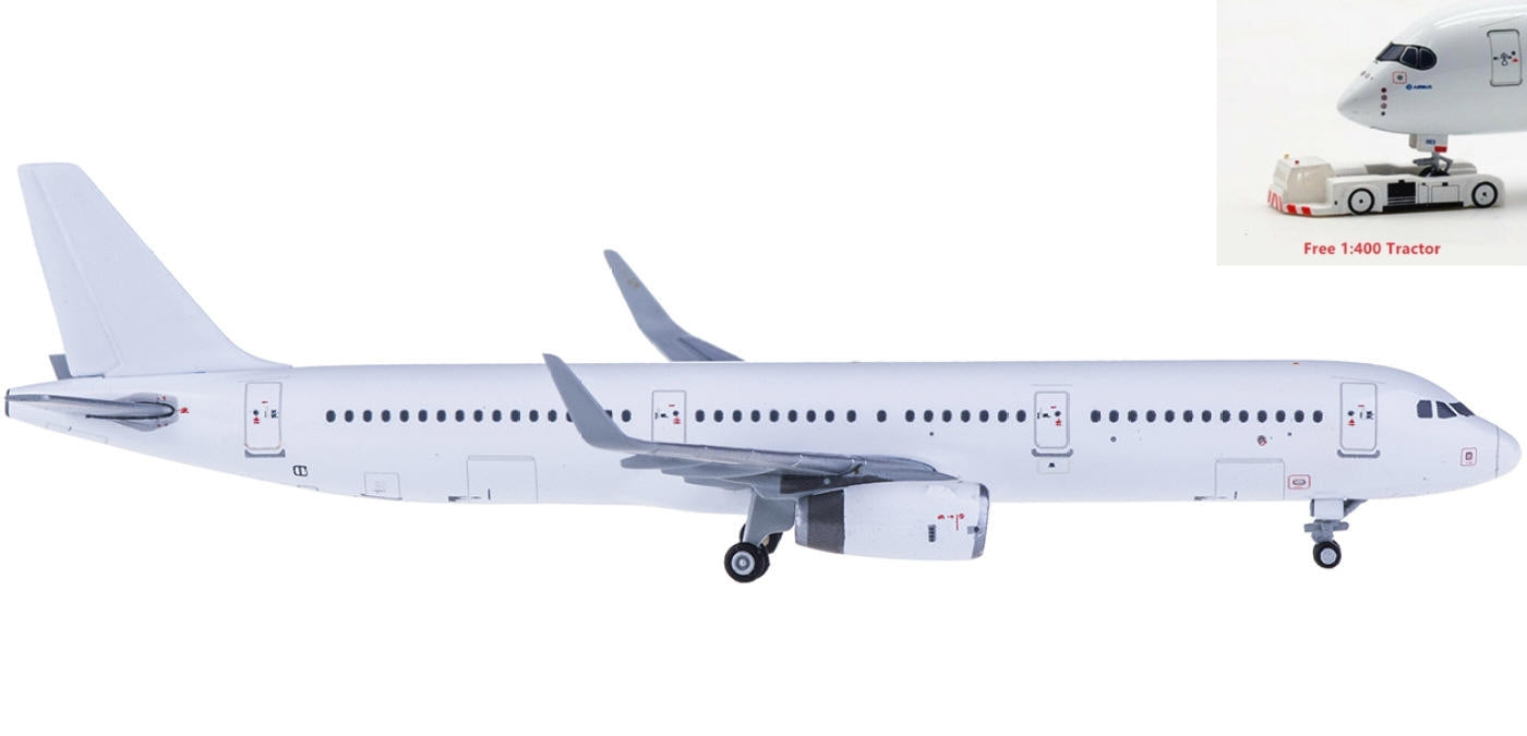 1:400 JC Wings XX4999A Airbus Blank A321 with winglet+Free Tractor