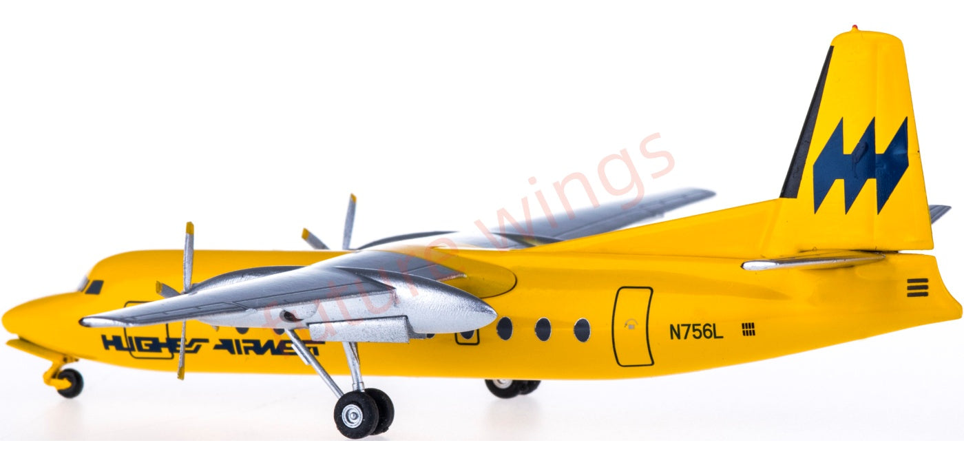 1:200 AeroClassics AC219417 Hughes Airwest Fairchild F-27 N756L Aircraft Model