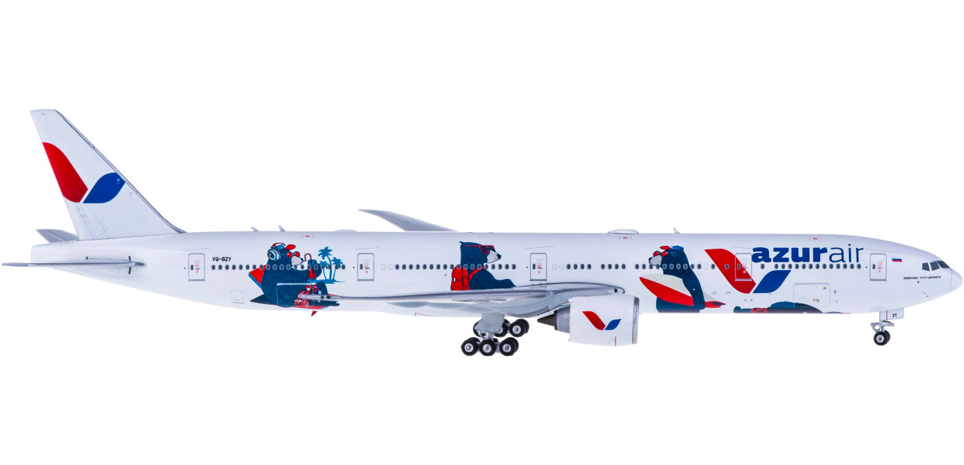 1:400 Phoenix PH11495 Azur Air Boeing 777-300ER VQ-BZY+Free Tractor