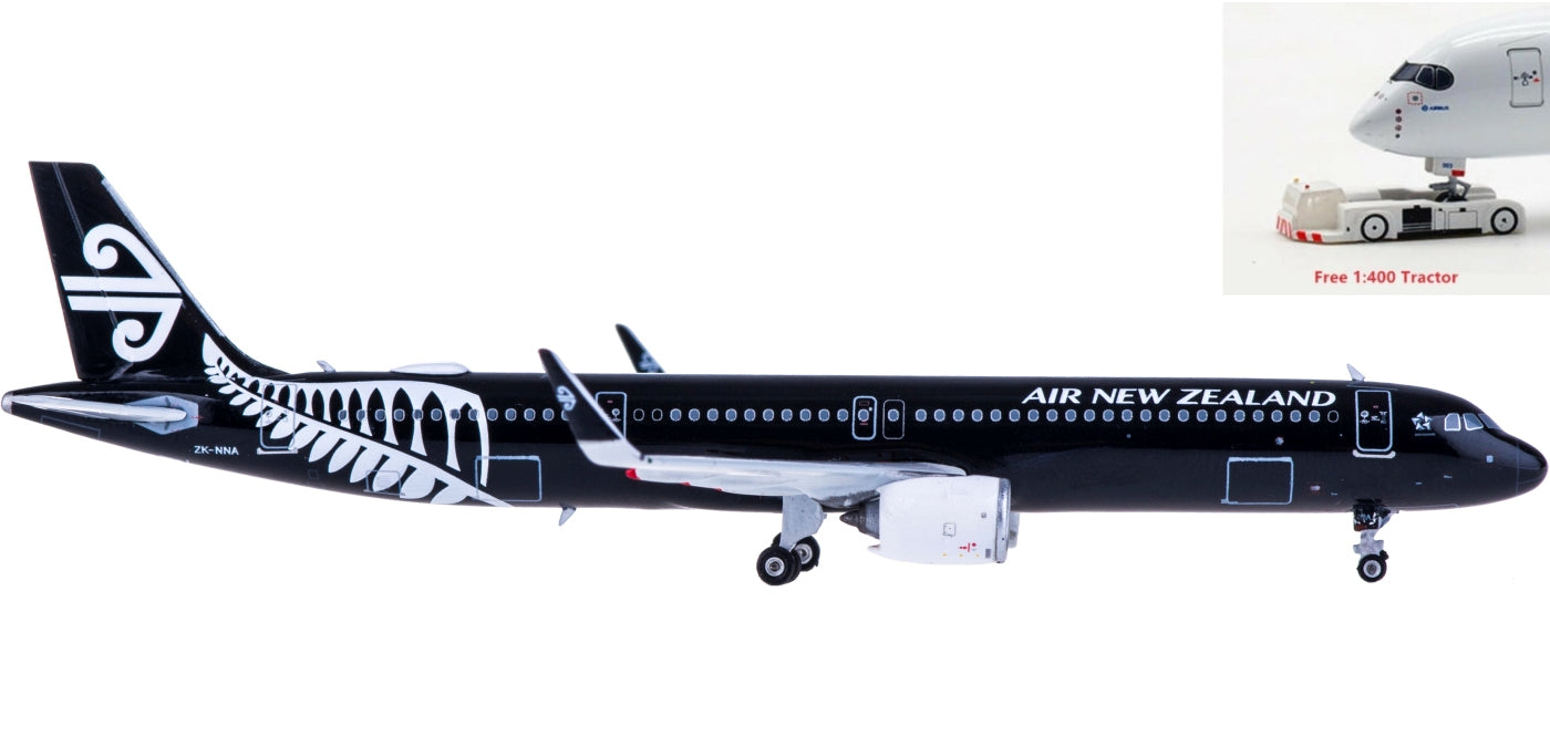 (Rare)1:400 Phoenix PH11501 Air New Zealand Airbus A321neo ZK-NNA+Free Tractor