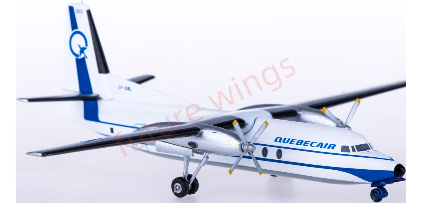 1:200 AeroClassics AC219419 Quebecair Fokker F-27 CF-QBL Aircraft Model