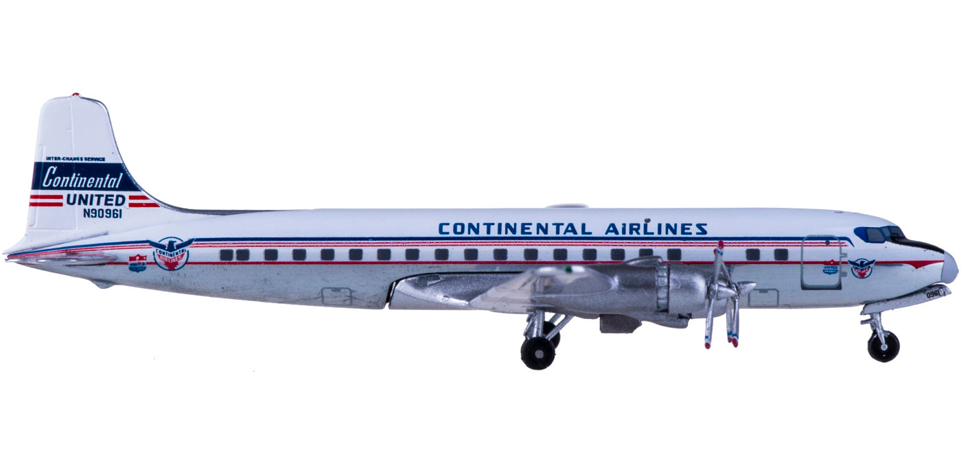 (Rare)1:400 AeroClassics AC419475 Continental Airlines Douglas DC-6 N90961+Free Tractor