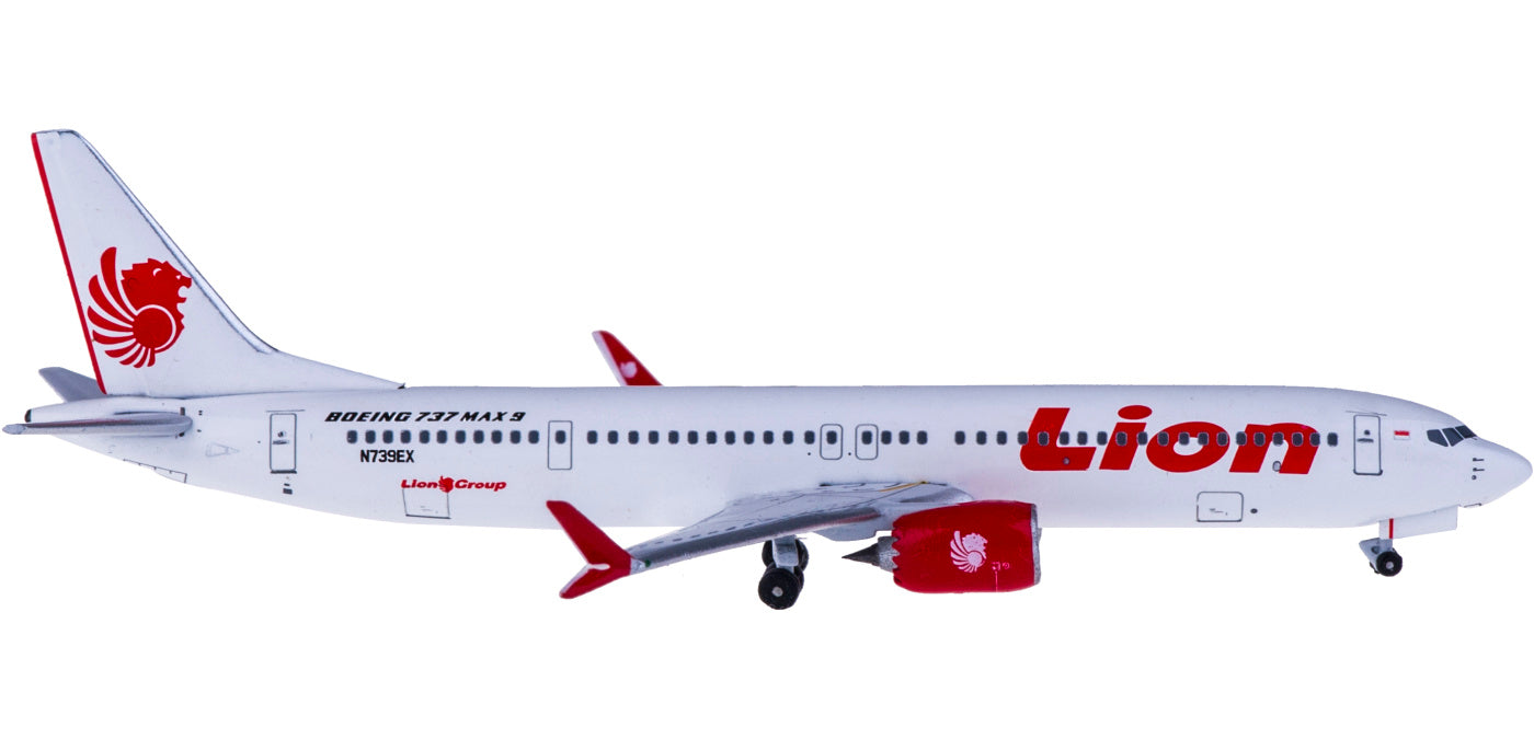 (Rare)1:400 AeroClassics AC419331 Lion Air Boeing 737 MAX 9 N739EX+Free Tractor