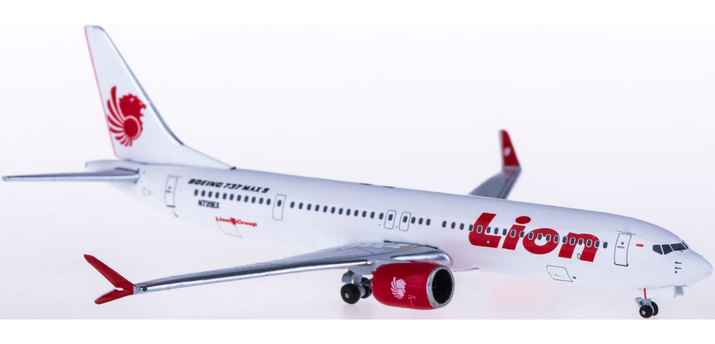 (Rare)1:400 AeroClassics AC419331 Lion Air Boeing 737 MAX 9 N739EX+Free Tractor