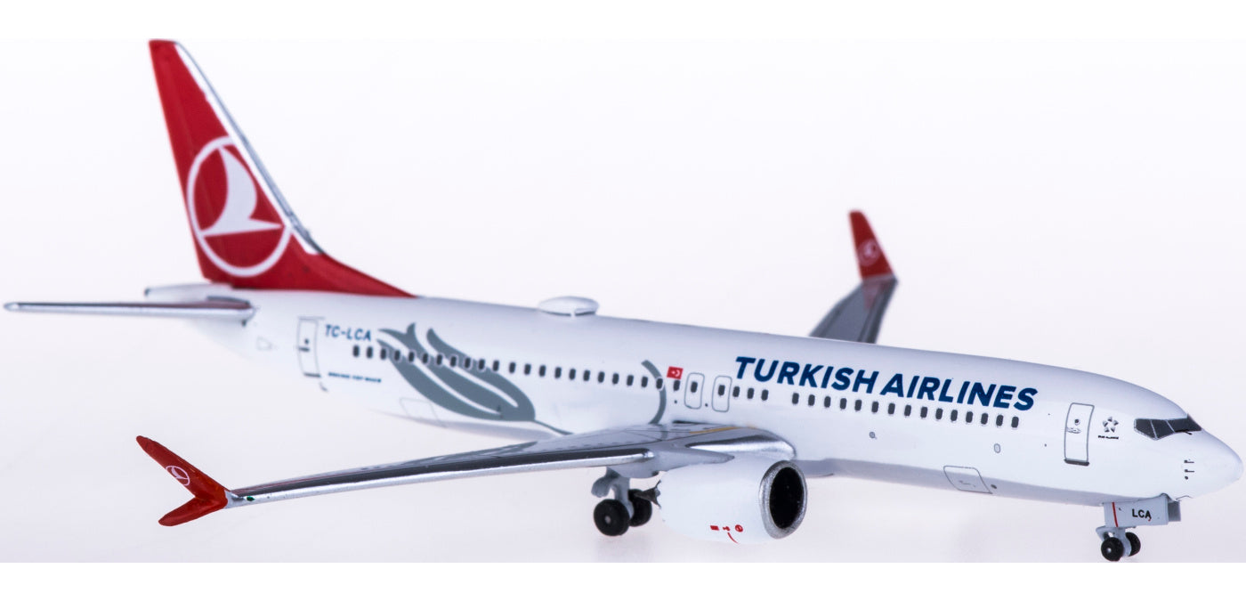 (Rare)1:400 AeroClassics AC419505 Turkish Airlines Boeing 737 MAX 8 TC-LCA+Free Tractor