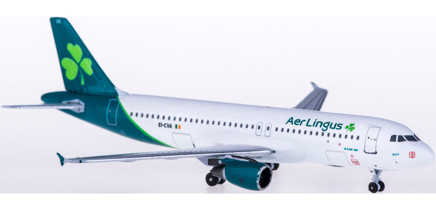 (Rare)1:400 AeroClassics AC419531 Aer Lingus Airbus A320 EI-CVA+Free Tractor