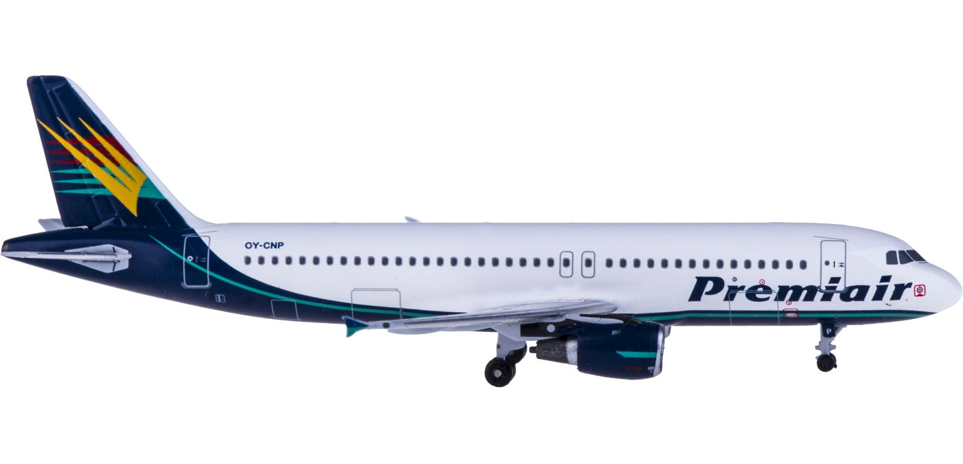 (Rare)1:400 AeroClassics AC4OYCNP Premiair Airbus A320 OY-CNP+Free Tractor