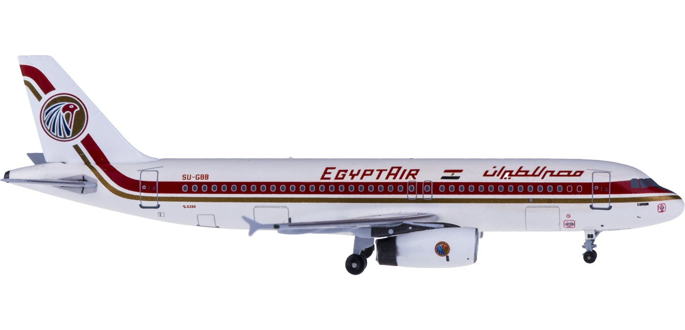 (Rare)1:400 AeroClassics AC4SUGBB EgyptAir Airbus A320 SU-GBB+Free Tractor