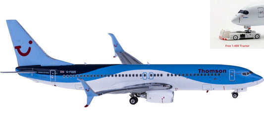 (Rare)1:400 Phoenix PH11155 Thomson Boeing 737-800 G-FDZE+Free Tractor
