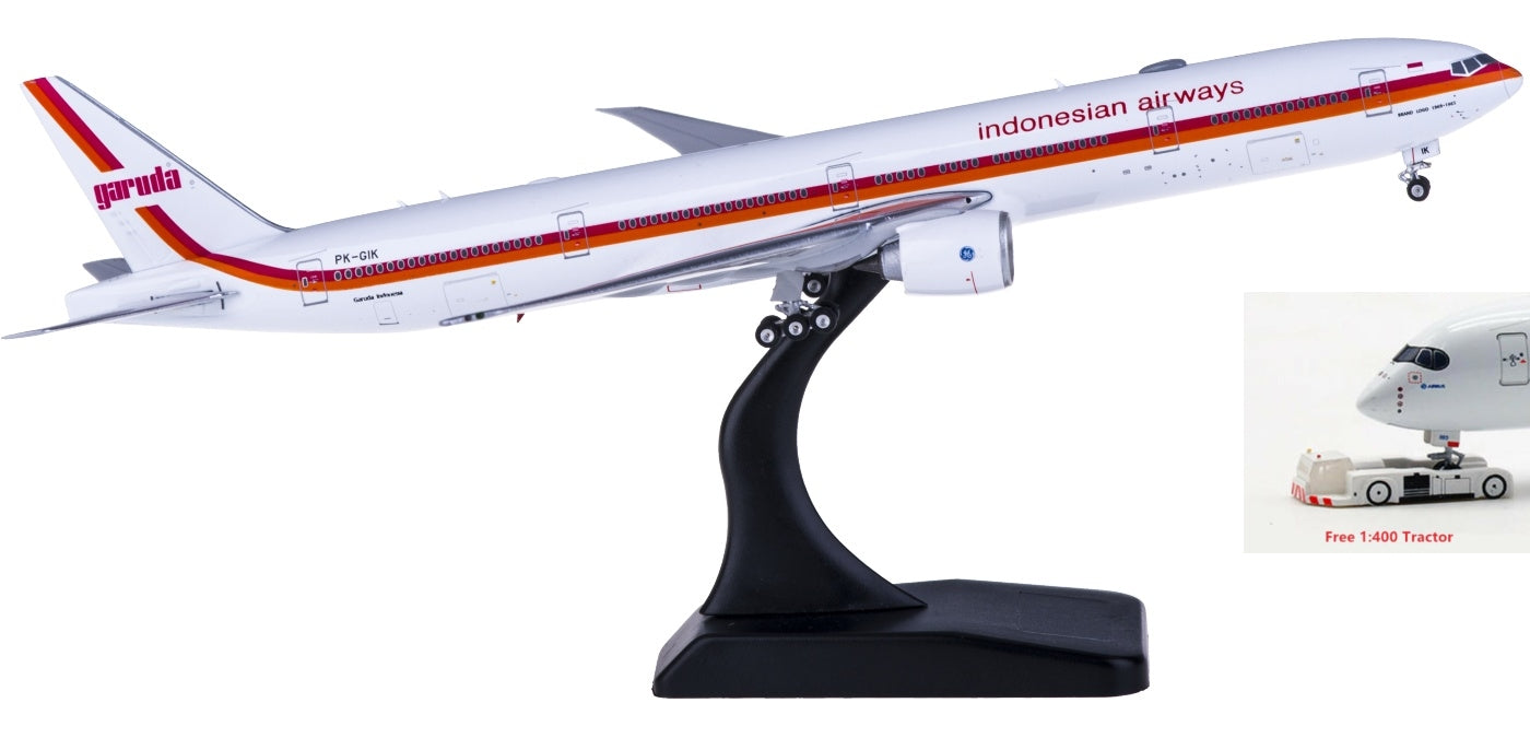 1:400 Phoenix PH11531 Garuda Indonesia Boeing 777-300ER PK-GIK Free Tractor+Stand