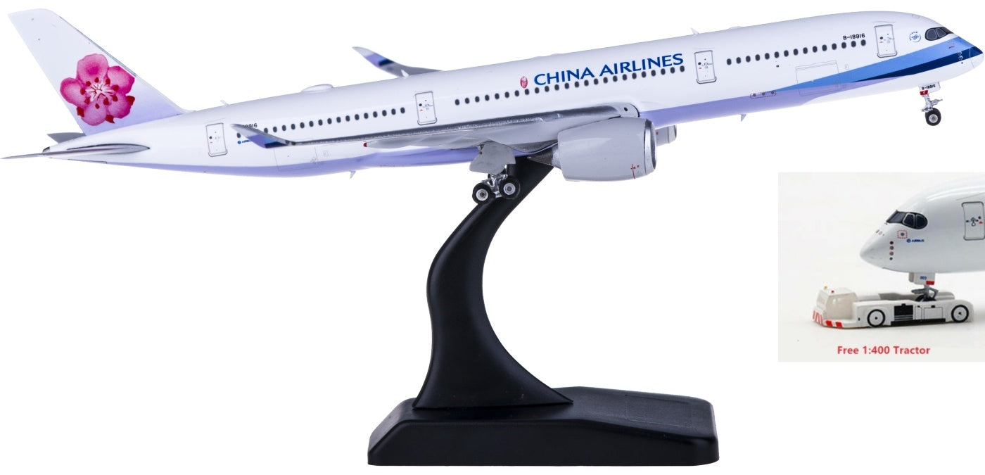 1:400 Phoenix PH04271 China Airlines Airbus A350-900 B-18916 Free Tractor+Stand