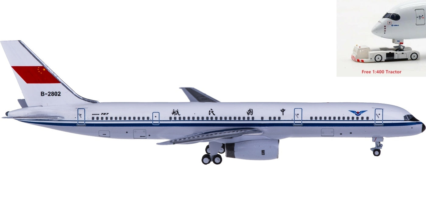 (Rare)1:400 AeroClassics AC419578 CAAC Boeing 757-200 B-2802+Free Tractor