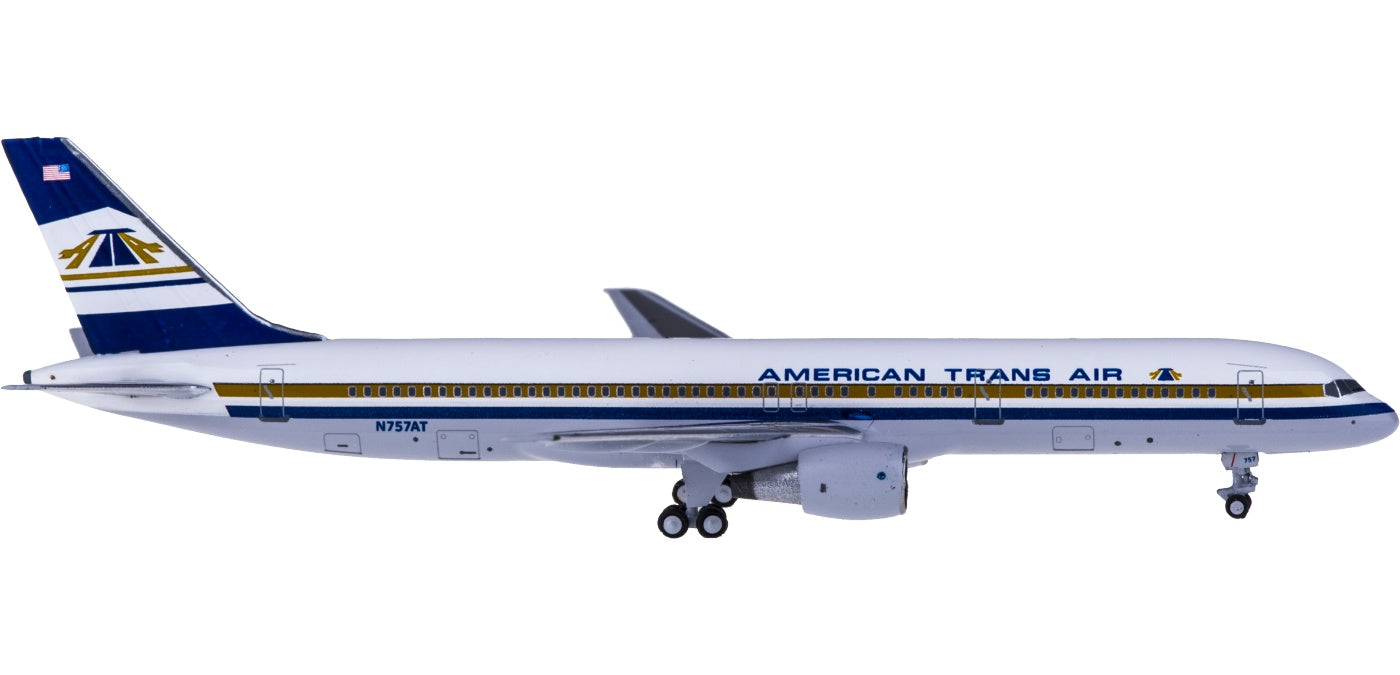(Rare)1:400 AeroClassics AC419556 American Trans Air Boeing 757-200 N757AT+Free Tractor