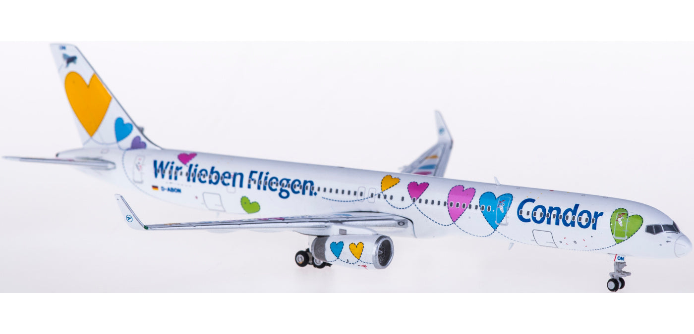 1:400 JC Wings XX4154 Condor Boeing 757-300 D-ABON Aircraft Model Free Tractor+Stand