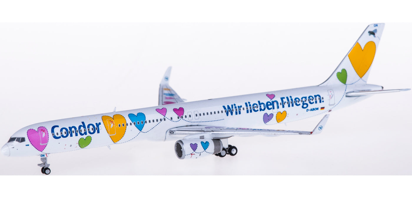 1:400 JC Wings XX4154 Condor Boeing 757-300 D-ABON Aircraft Model Free Tractor+Stand