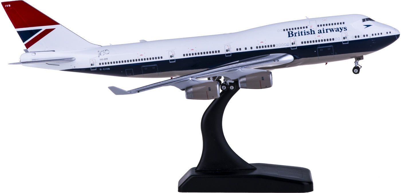 1:400 Phoenix PH04296 British Airways Boeing 747-400 G-CIVB Free Tractor+Stand