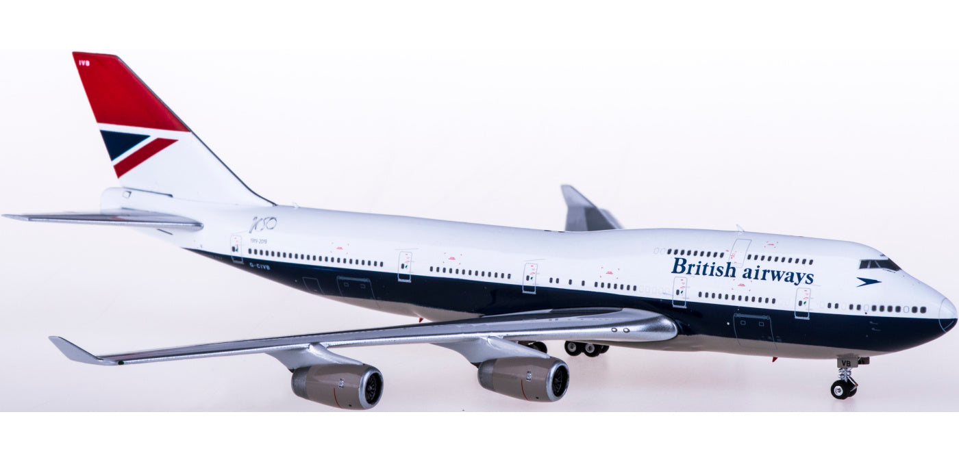 1:400 Phoenix PH04296 British Airways Boeing 747-400 G-CIVB Free Tractor+Stand