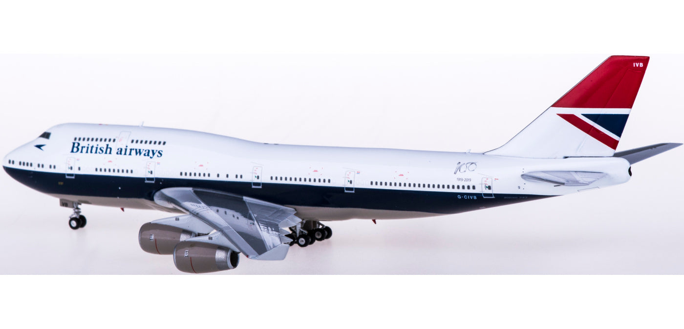 1:400 Phoenix PH04296 British Airways Boeing 747-400 G-CIVB Free Tractor+Stand