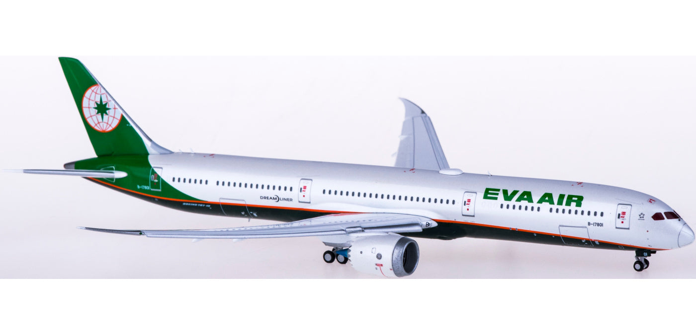 1:400 JC Wings ALB4EVA08A EVA Air Boeing 787-10 B-17801 "Flaps Down" Aircraft Model Free Tractor+Stand