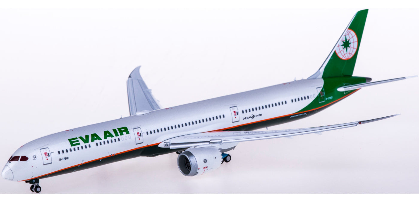 1:400 JC Wings ALB4EVA08A EVA Air Boeing 787-10 B-17801 "Flaps Down" Aircraft Model Free Tractor+Stand
