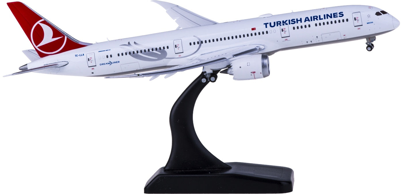 1:400 JC Wings EW4789008A Turkish Airlines Boeing 787-9 Dreamliner TC-LLA "Flaps Down"Free Tractor+Stand