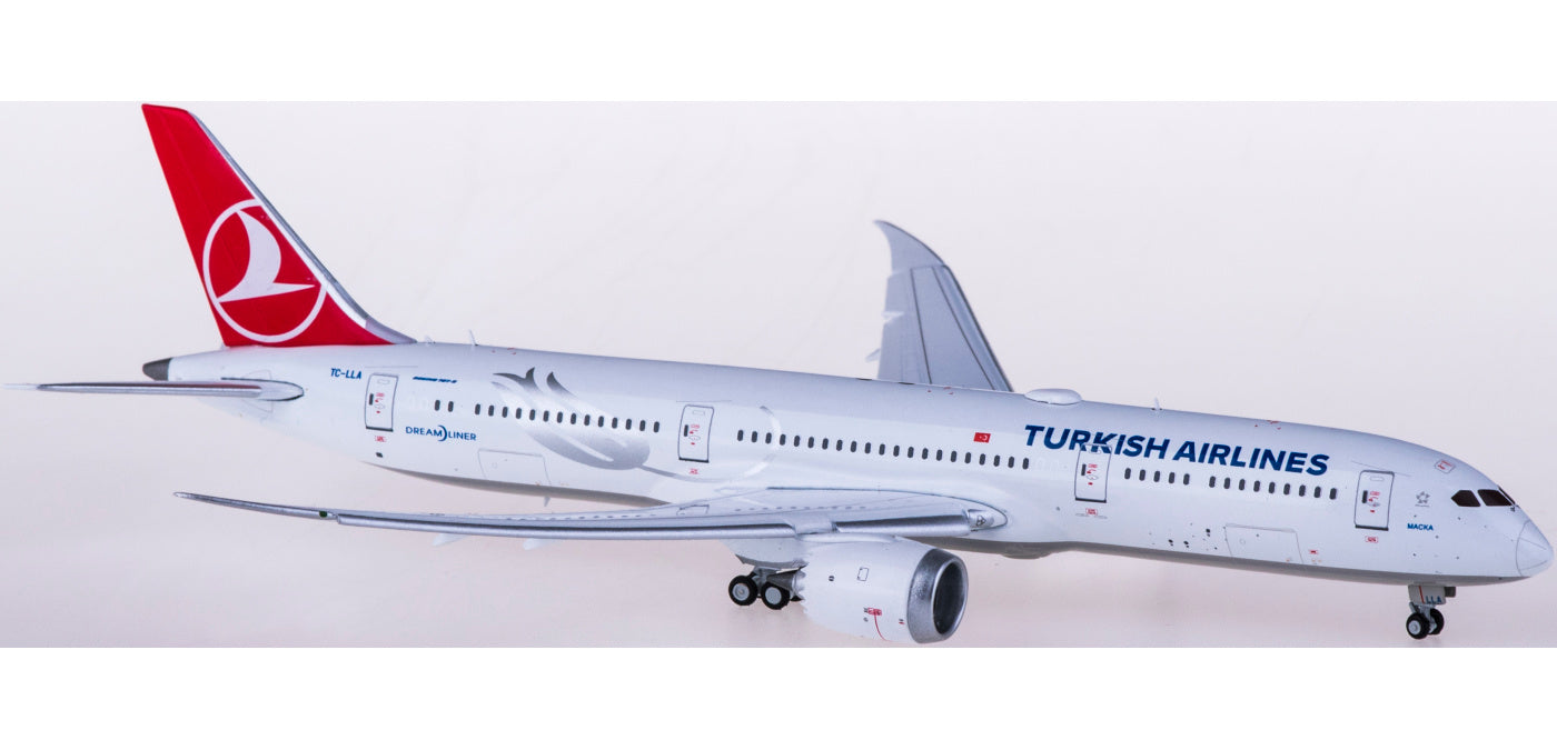 1:400 JC Wings EW4789008A Turkish Airlines Boeing 787-9 Dreamliner TC-LLA "Flaps Down"Free Tractor+Stand