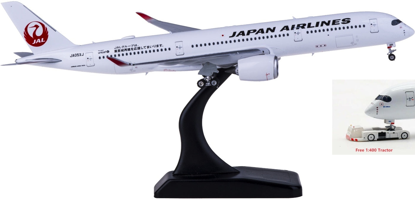 1:400 Phoenix PH04321 Japan Airlines Airbus A350-900 JA05XJ Free Tractor+Stand