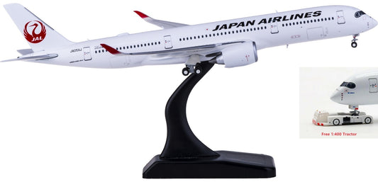 1:400 JC Wings EW4359004 Japan Airlines Airbus A350-900XWB JA05XJ Free Tractor+Stand