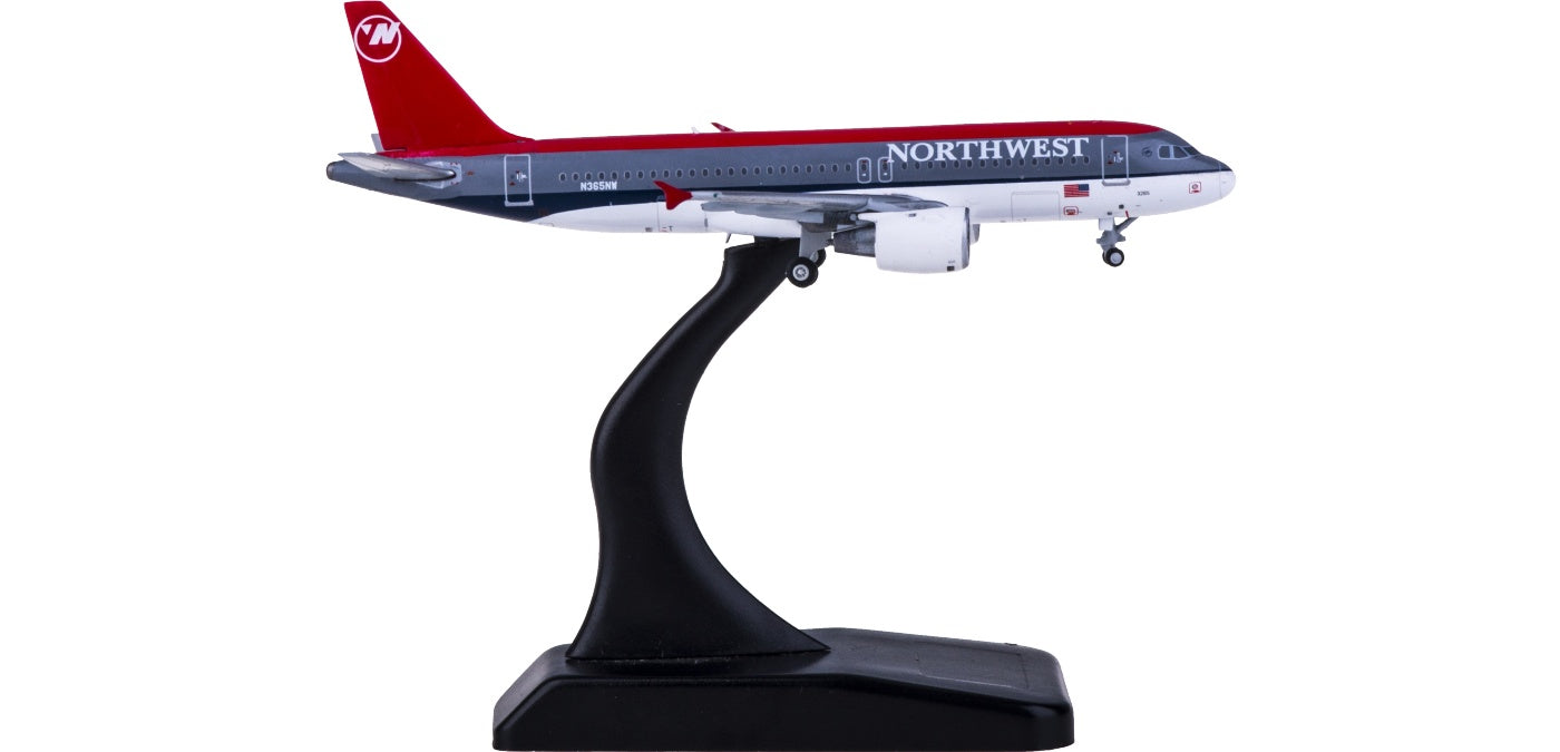 (Rare)1:400 Geminijets GJNWA371 Northwest Airlines Airbus A320 N365NW Free Tractor+Stand