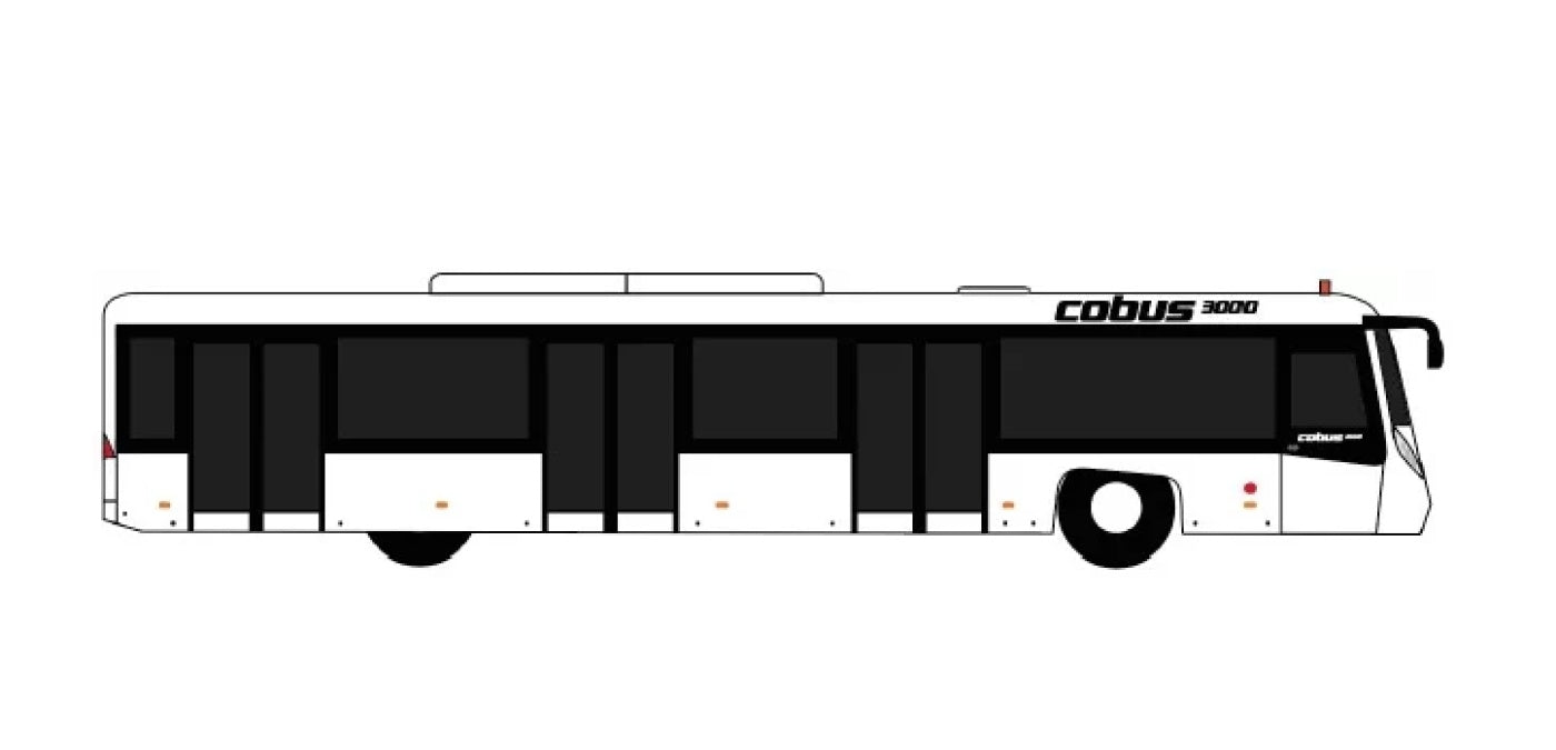 1:200 Fantasy Wings AA2001 Airport Passenger Bus 2in1 Set(Blank)