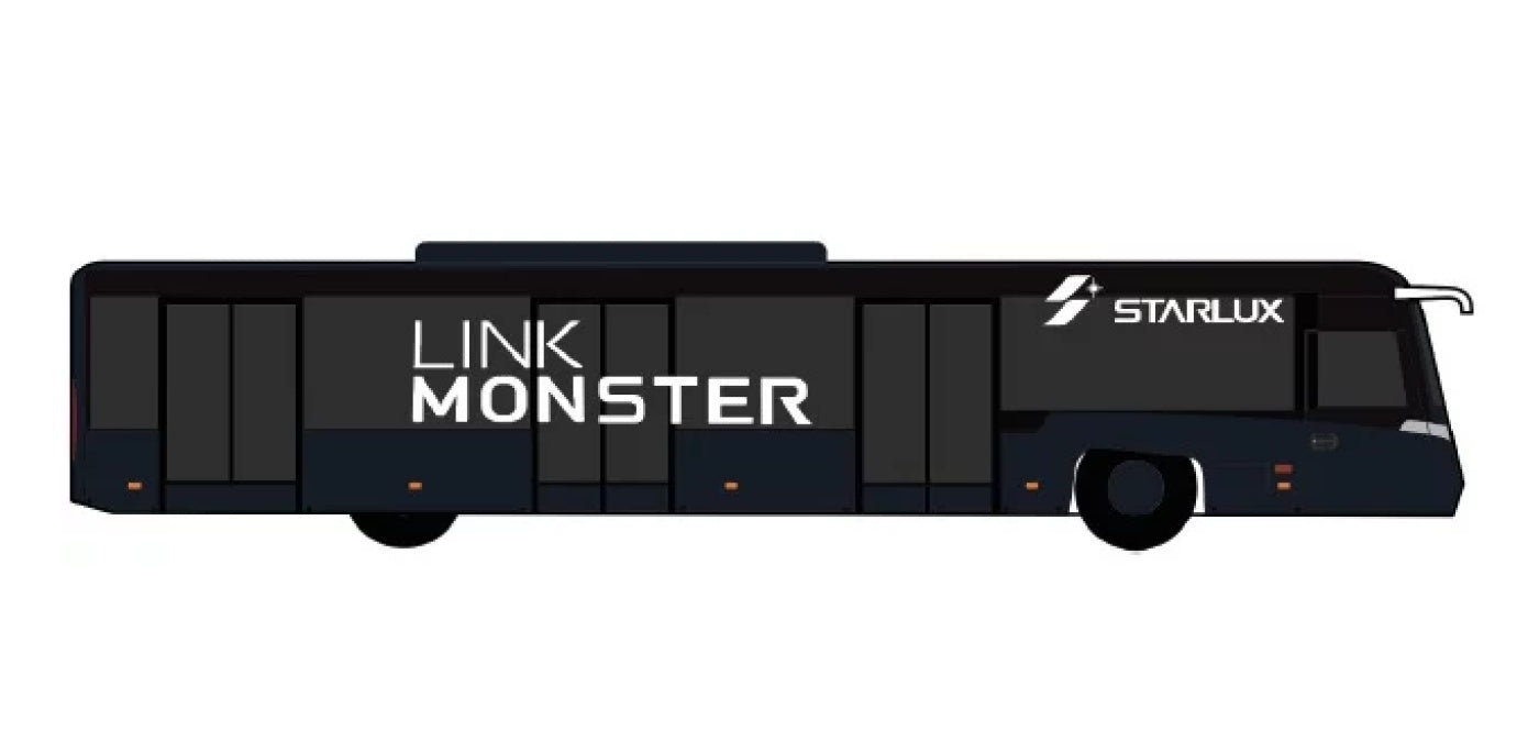 1:400 Fantasy Wings AA4024 Starlux Airlines Airport Passenger Bus Cobus 3000 (4in1 Set)