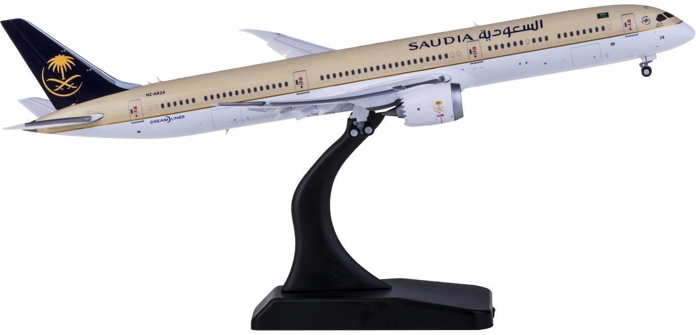 1:400 JC Wings XX4256A Saudia Boeing 787-10 HZ-AR24 "Flaps Down" Aircraft Model Free Tractor+Stand