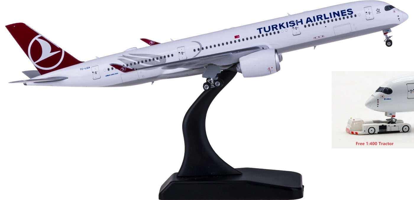 1:400 Phoenix PH11626 Turkish Airlines Airbus A350-900 TC-LGA Free Tractor+Stand