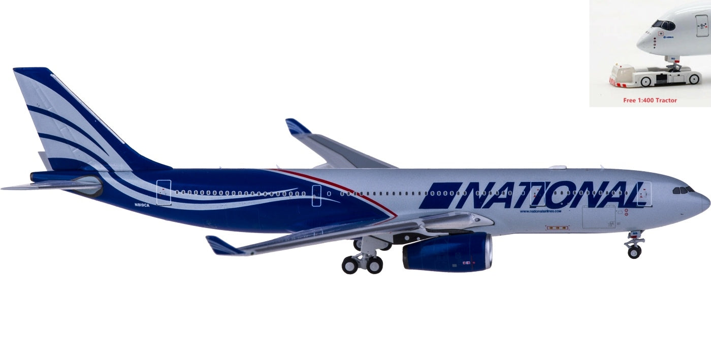 1:400 NG Models NG61023 National Airlines Airbus A330-200 N819CA+Free Tractor
