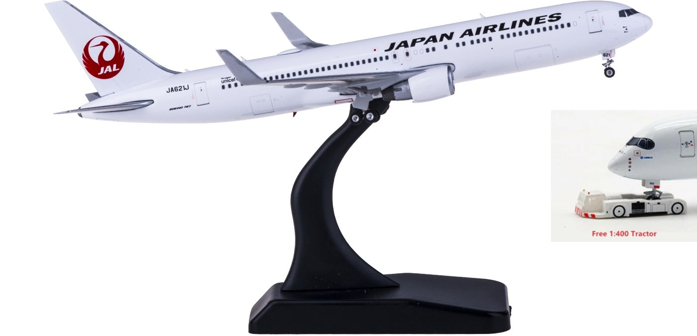 1:400 Phoenix PH04346 Japan Airlines Boeing 767-300ER JA621J Free Tractor+Stand
