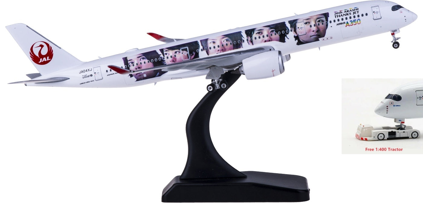 1:400 Phoenix PH04348 Japan Airlines Airbus A350-900 JA04XJ Free Tractor+Stand