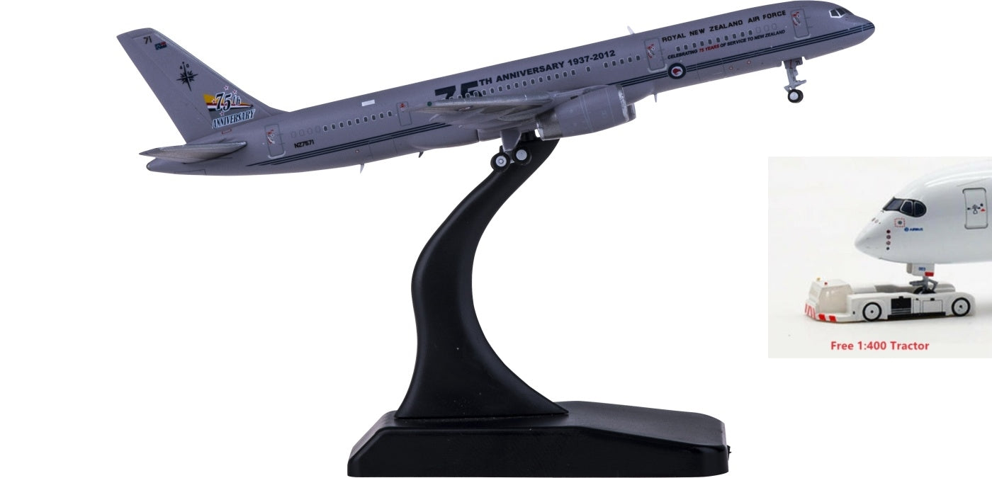 1:400 JC Wings XX4444 Royal New Zealand Air Force Boeing 757-200 NZ7571 Free Tractor+Stand
