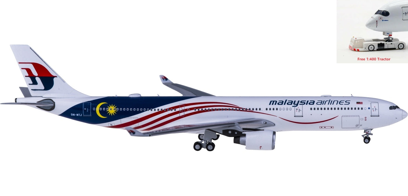 1:400 NG Models NG62015 Malaysia Airlines Airbus A330-300 9M-MTJ+Free Tractor