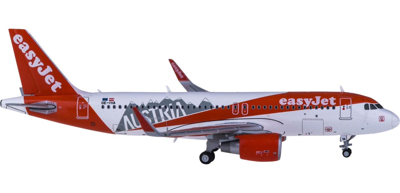 1:400 JC Wings EW4320004 easyJet Airbus A320 OE-IVA Austria+Free Tractor
