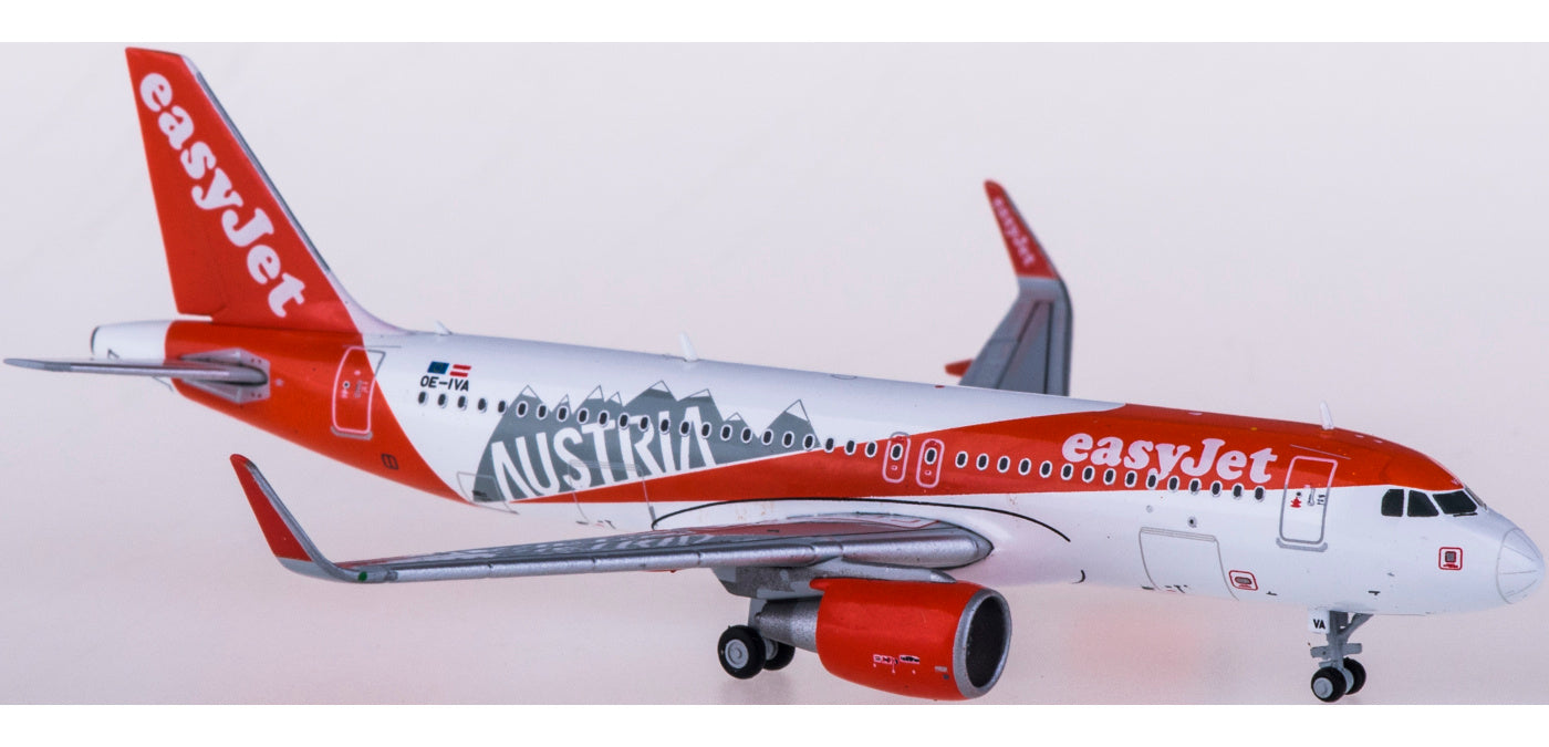 1:400 JC Wings EW4320004 easyJet Airbus A320 OE-IVA Austria+Free Tractor