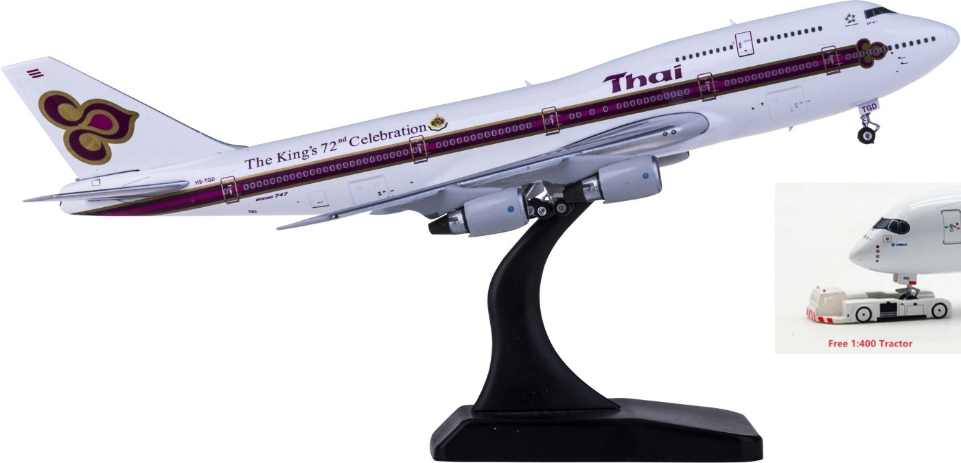 1:400 Phoenix PH11648 Thai Airways Boeing 747-300 HS-TGD Free Tractor+Stand