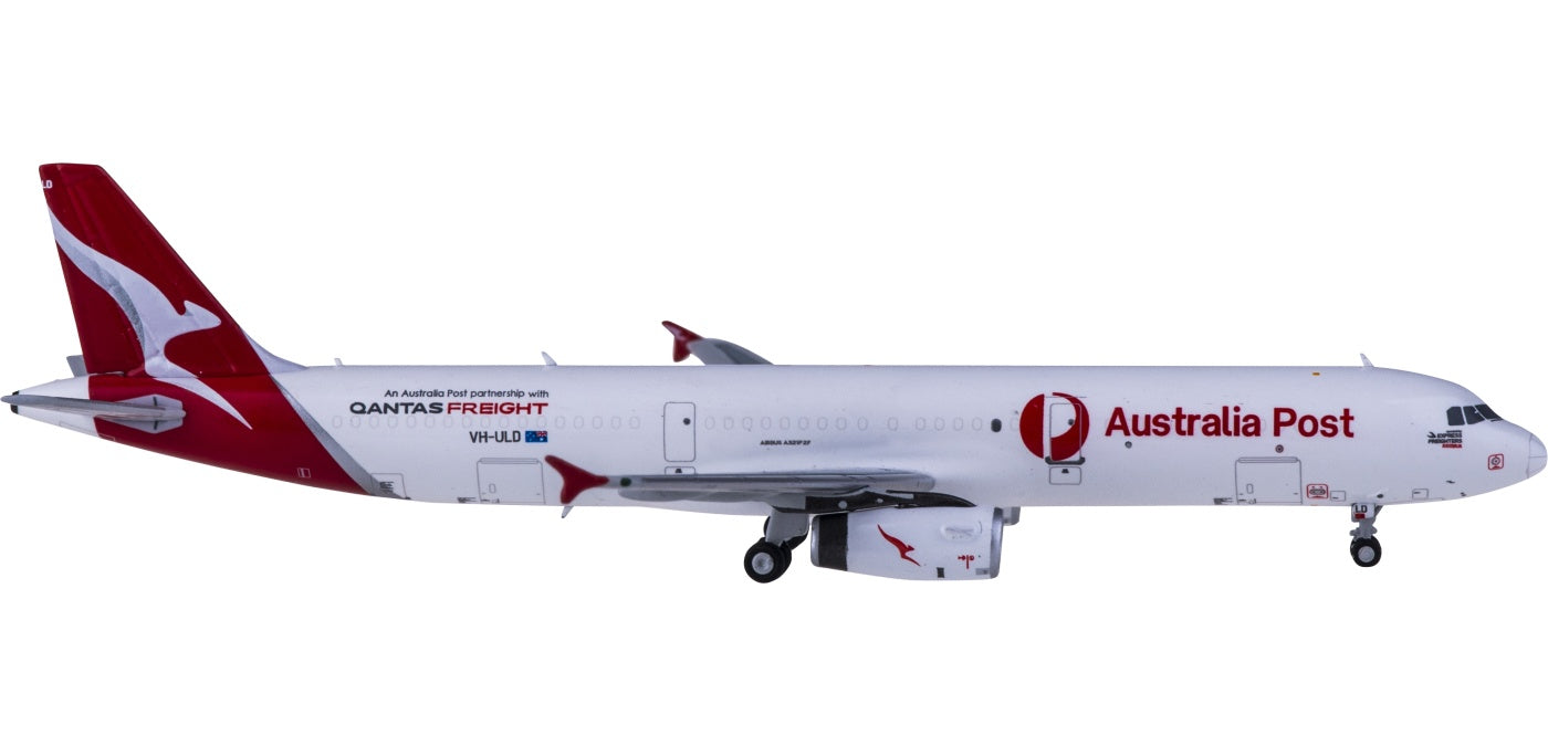 1:400 HYJLwings HYJL81070 Qantas Freight X Australia Post Airbus A321P2F VH-ULD Free TractorAircraft Model+Free Tractor